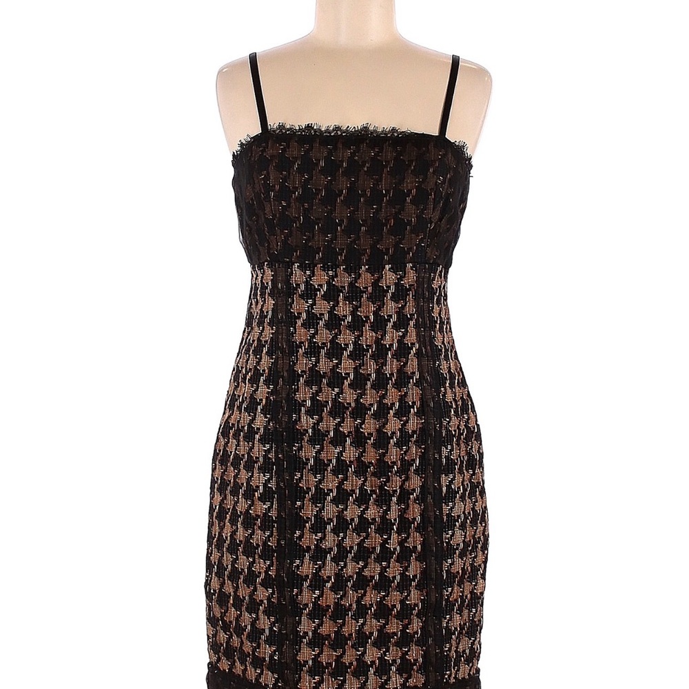 Etcetera Black and Brown Strapless Dress